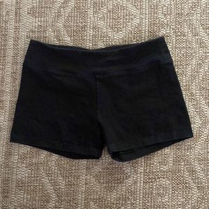 Black compression shorts